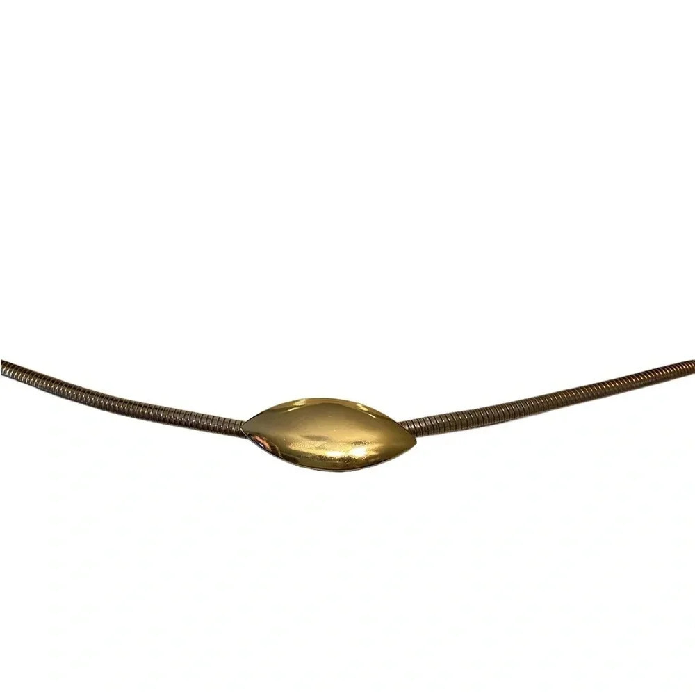 Vintage Gold Snake Stretch Belt Hook Closure